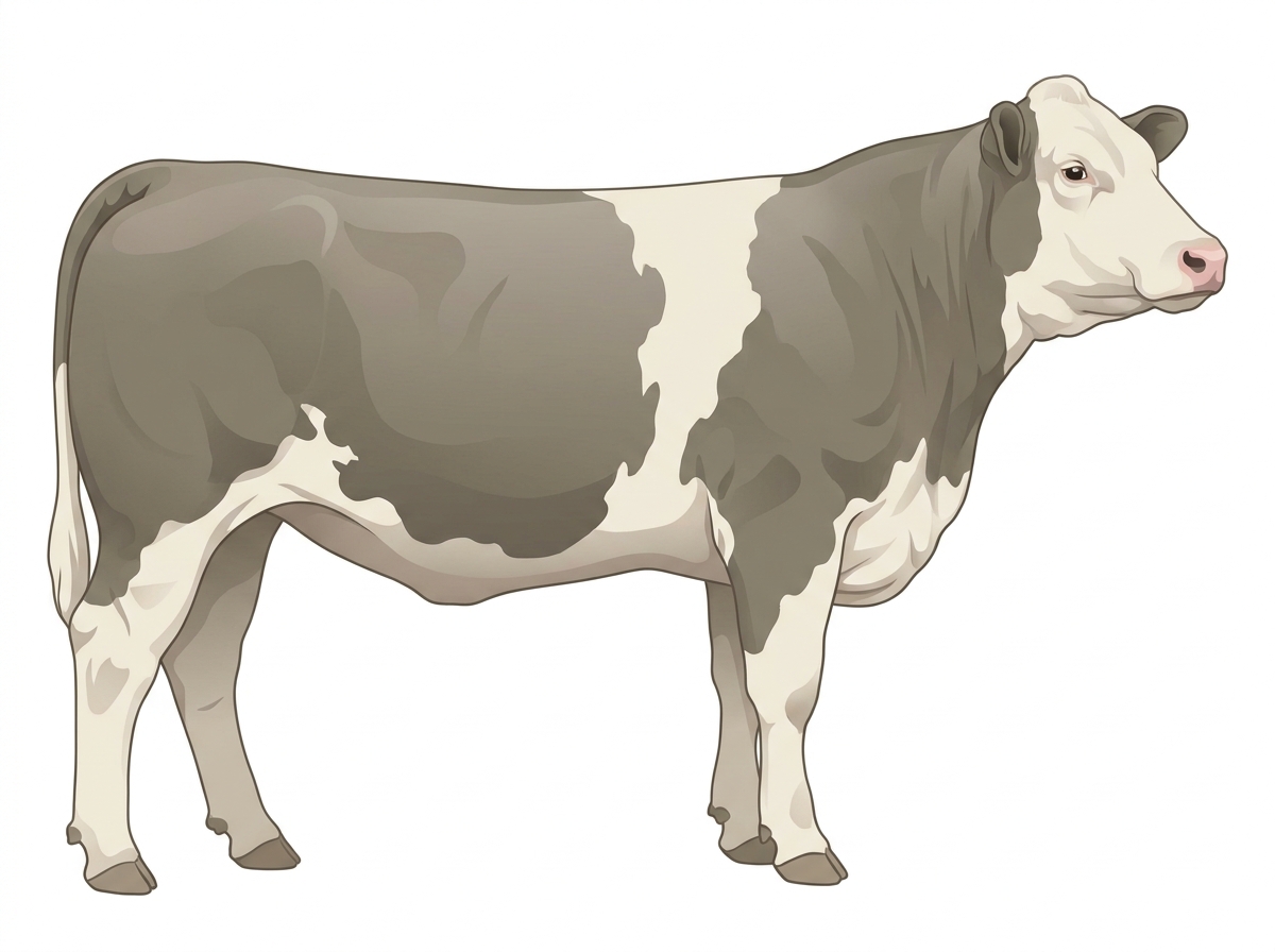Smoky light roan Charolais Cross Heifer