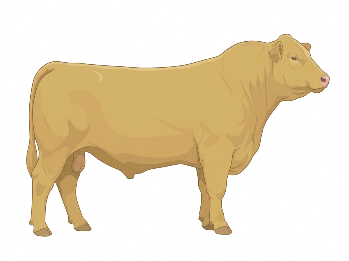 Yellow Dun Charolais Cross Bull