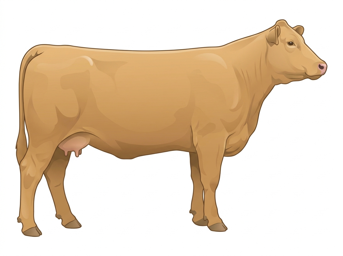 Yellow Dun Charolais Cross Cow