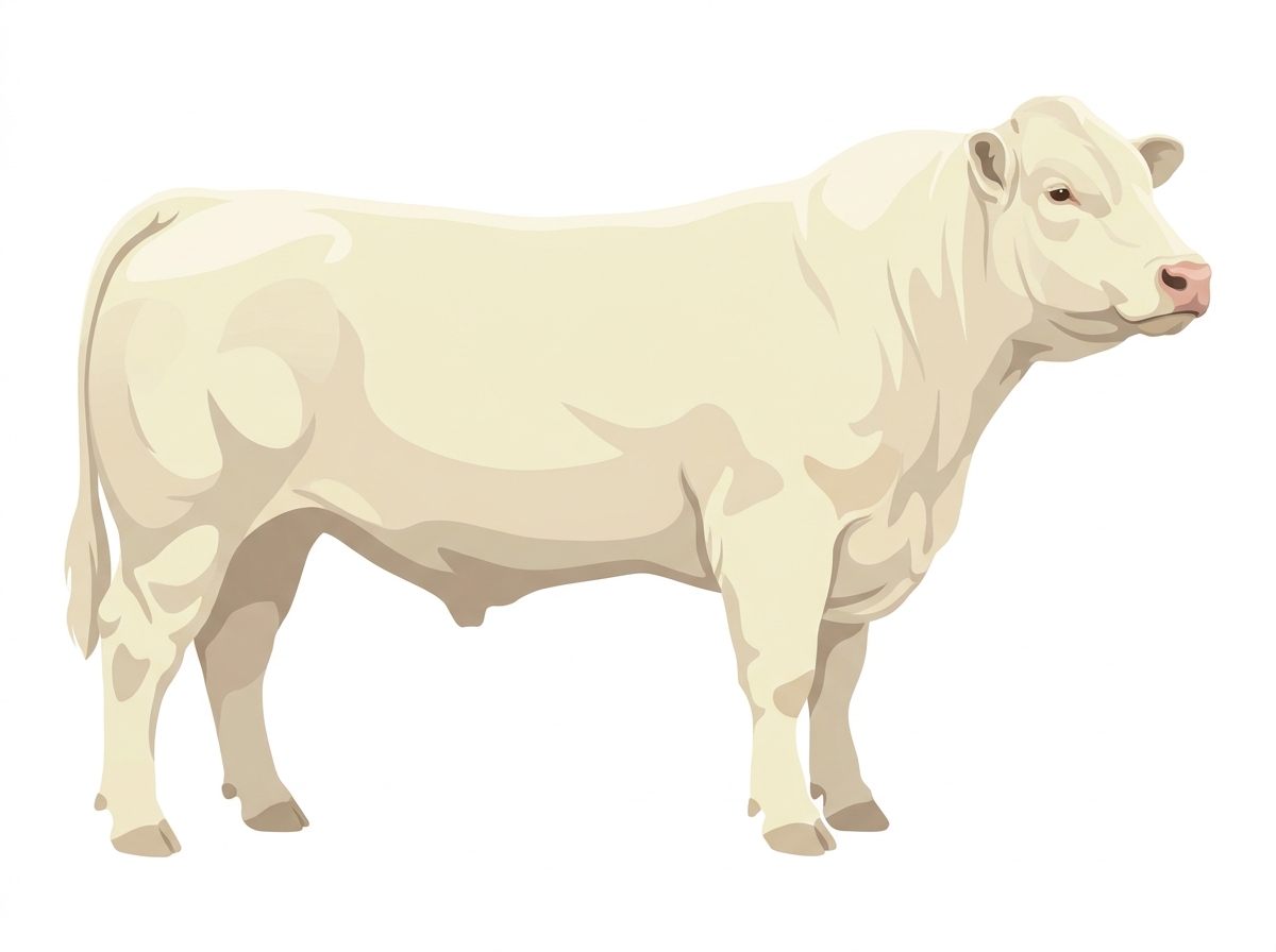 White Charolais Bull