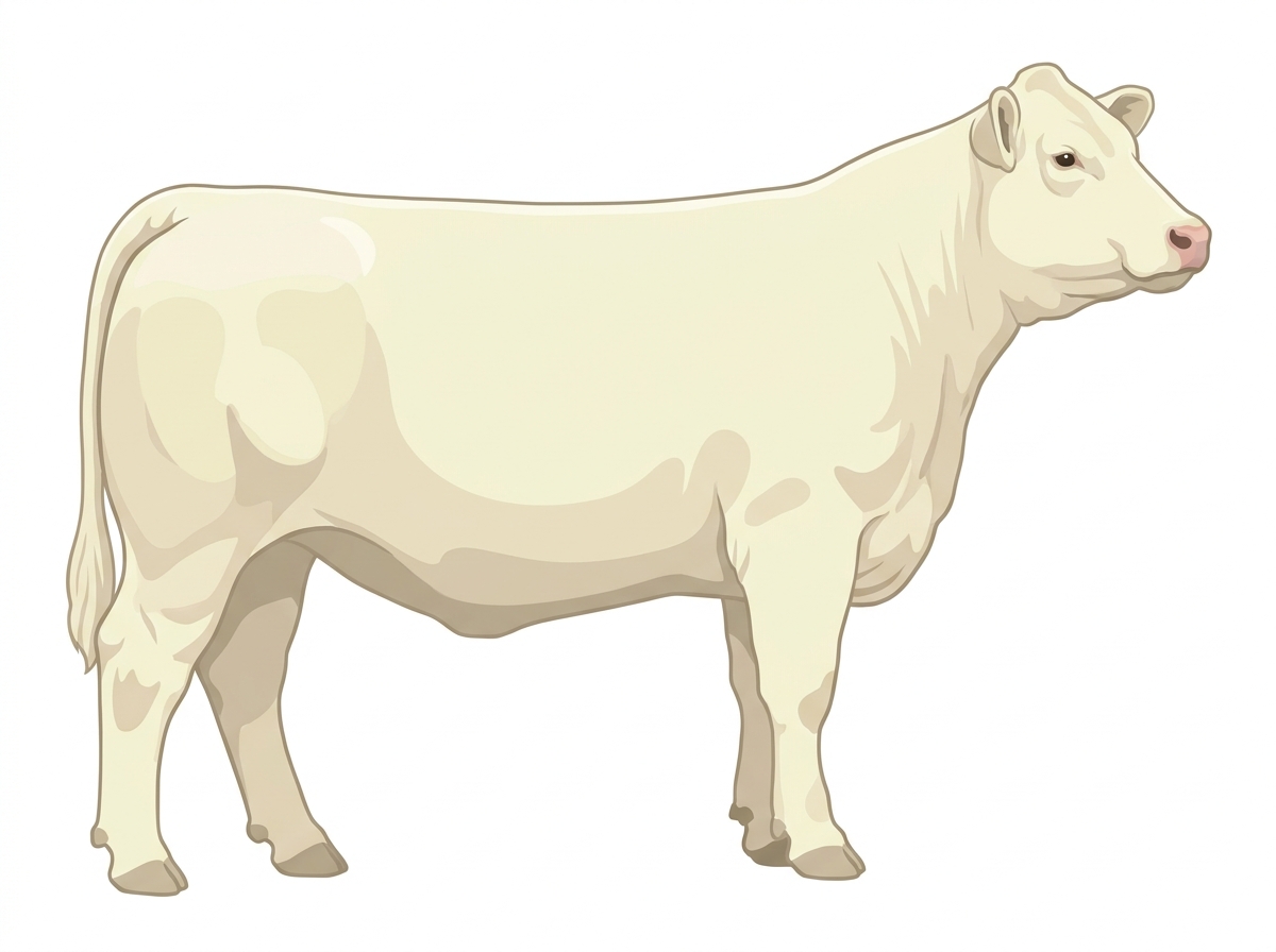 White Charolais Heifer