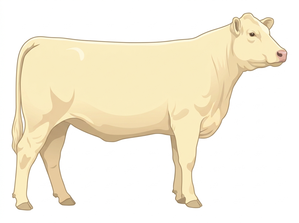 Cream Charolais x Angus Cross Heifer