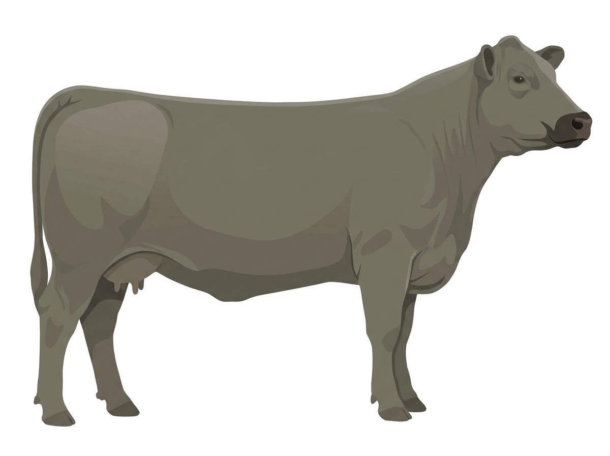Smoky Charolais x Angus Cross Cow