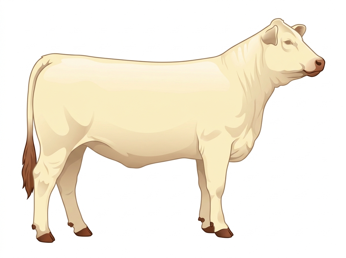 Cream Charolais x Brahman Cross Heifer