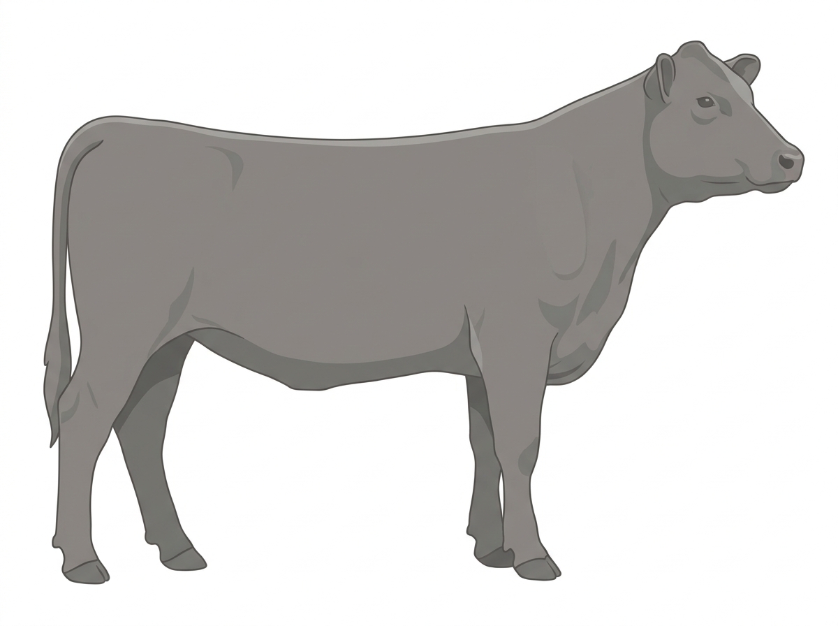 Gray ChiAngus Heifer