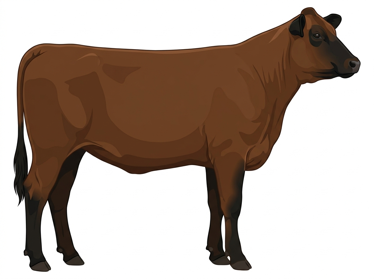 Brown with black points Chianina Cross Heifer