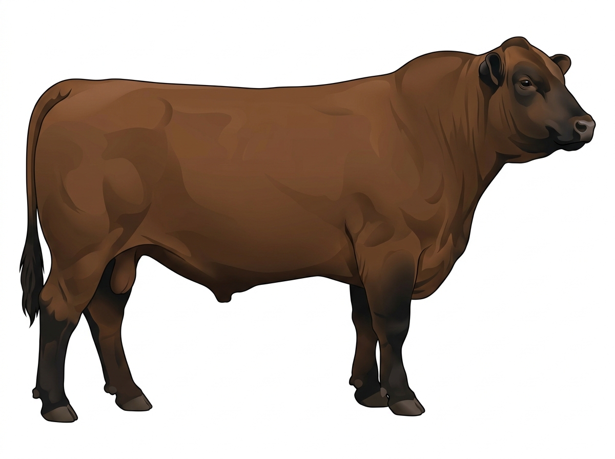 Brown with black points ChiMaine Bull