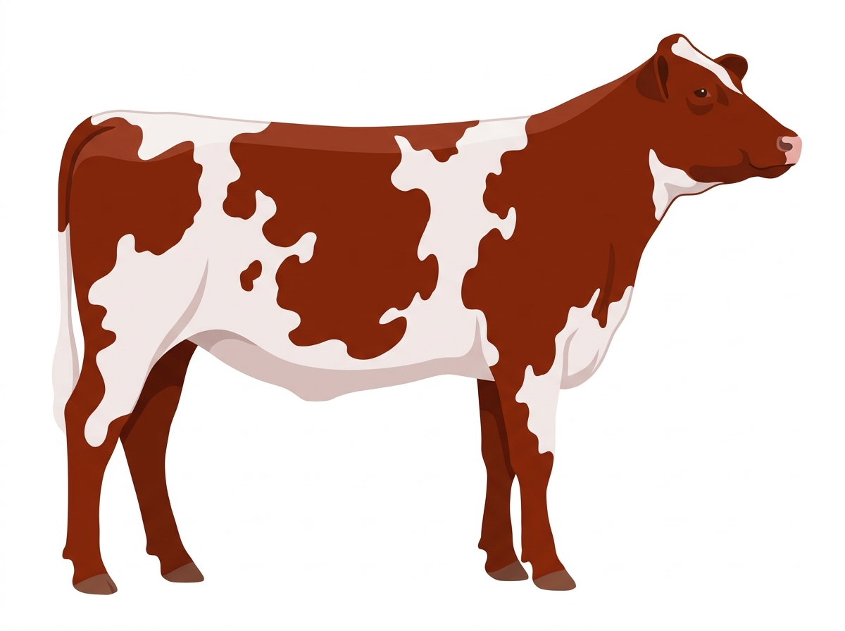 Red heavy roan Commercial Shorthorn Heifer