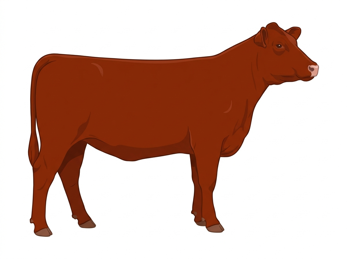 Red Commercial Shorthorn Heifer