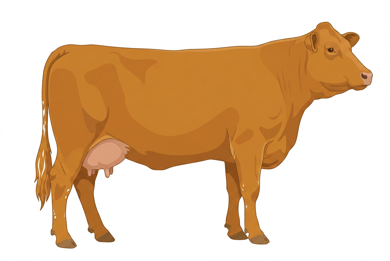 Gold Commercial Simmental Cow