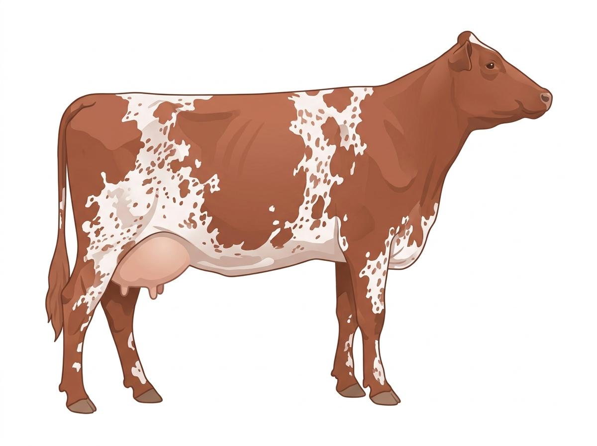 Red roan Durham Red Cow