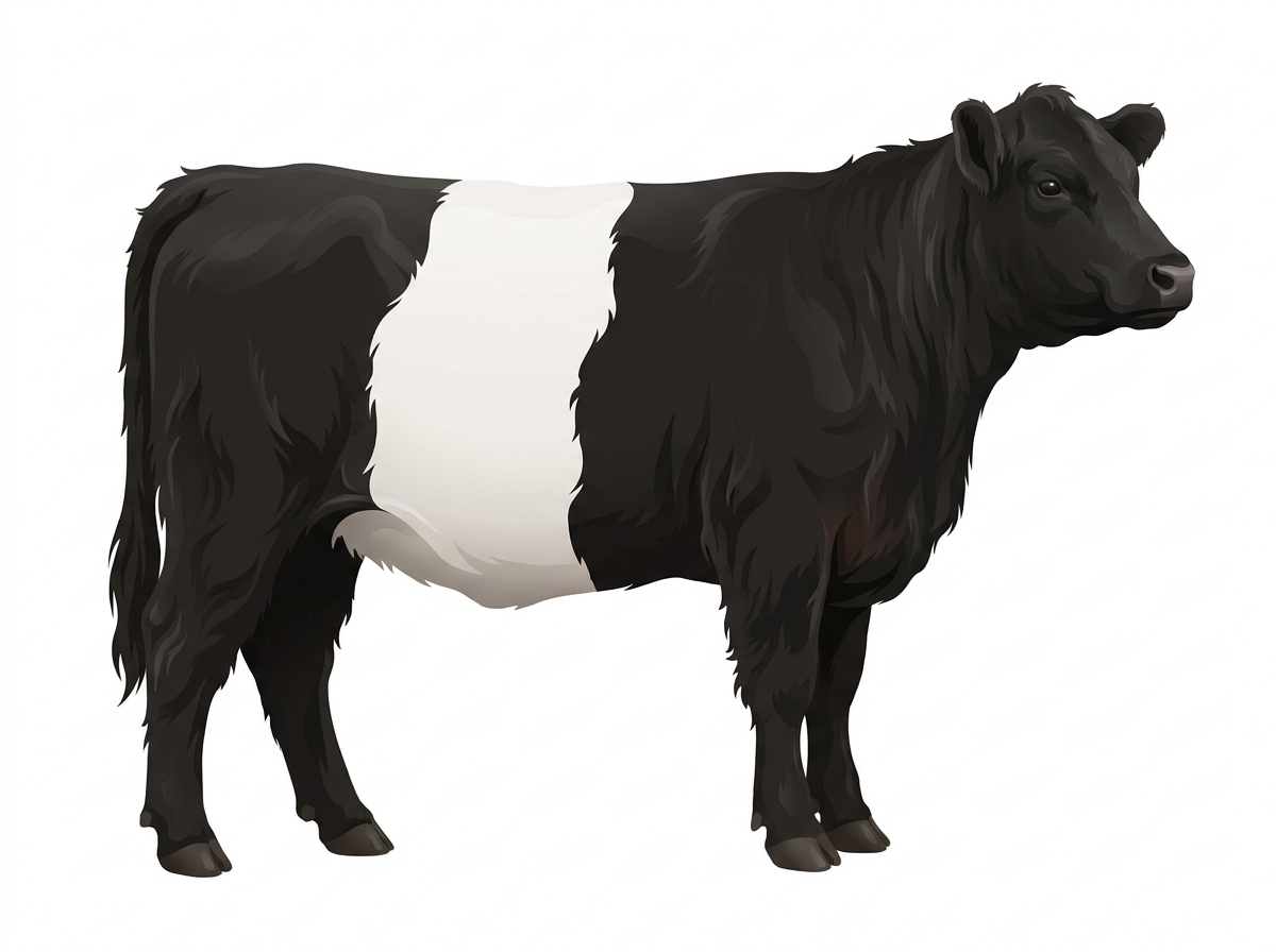 Black with white belt Fullblood Belted Galloway Heifer