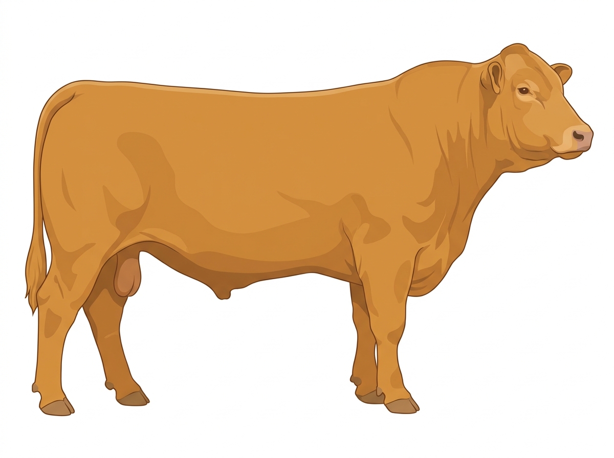 Gold Fullblood Gelbvieh Bull