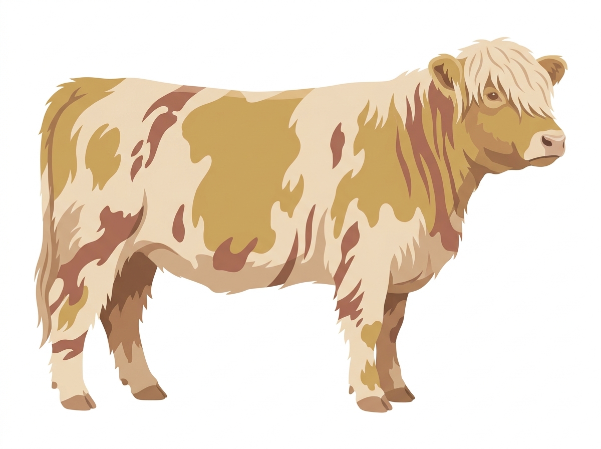 Cream brindle Fullblood Highlander Heifer
