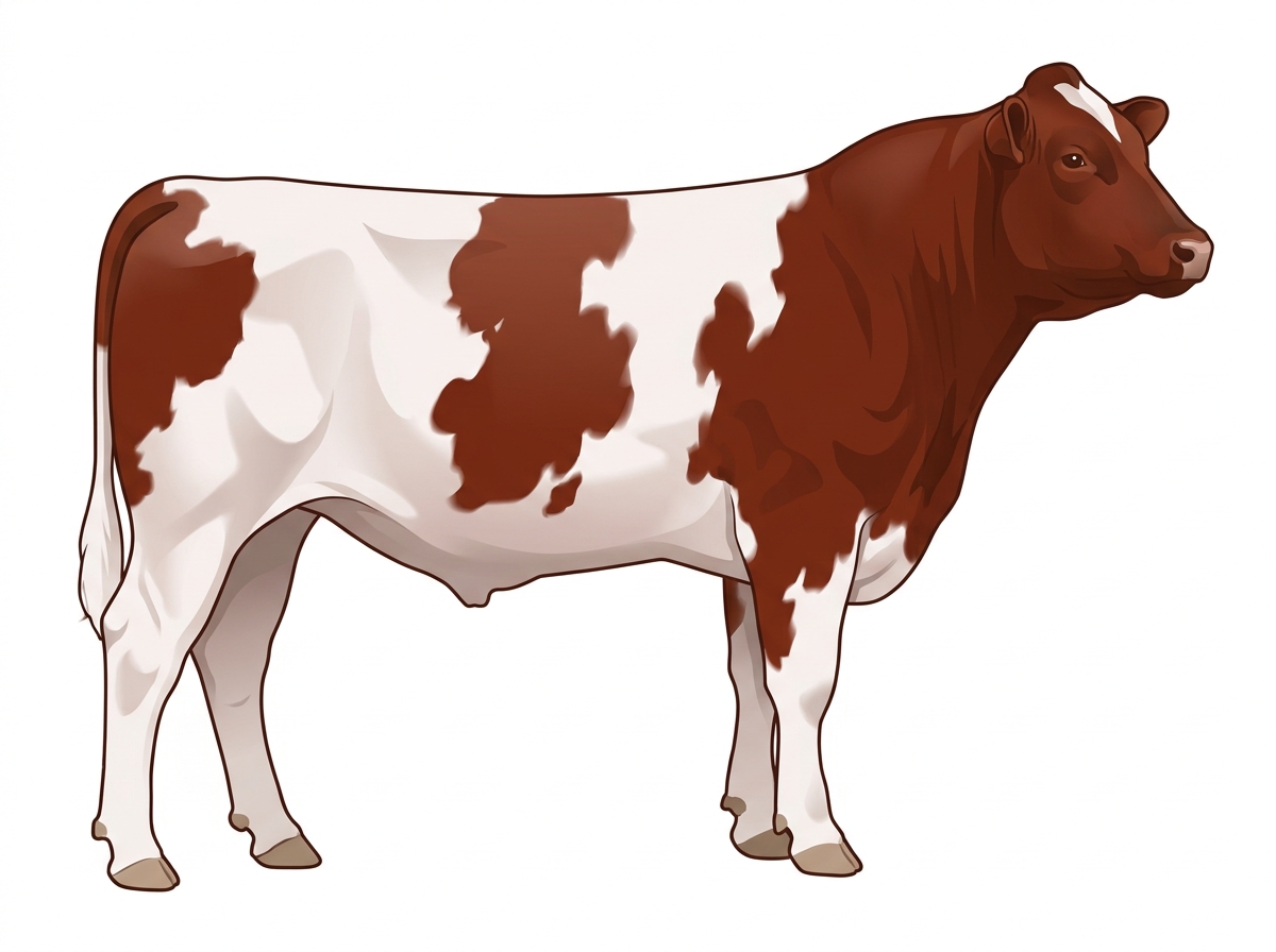 Red light roan Fullblood Maine-Anjou Steer
