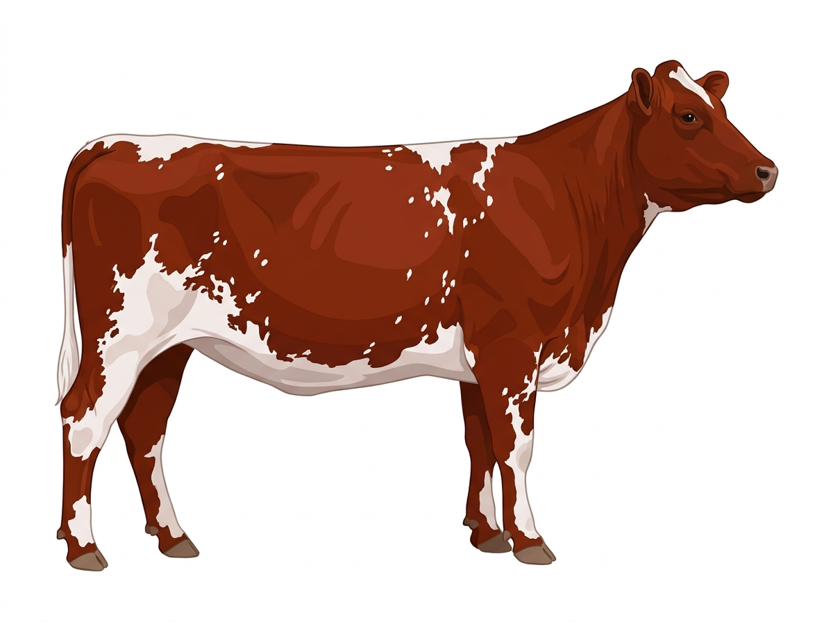 Red roan with minimal spotting Fullblood Maine-Anjou Heifer