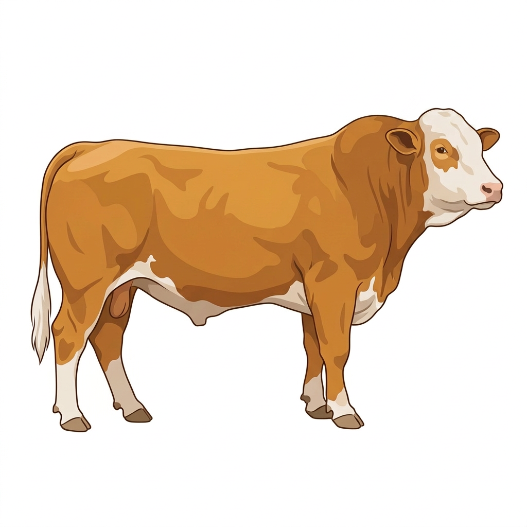 Gold with partial white face Fullblood Simmental Bull