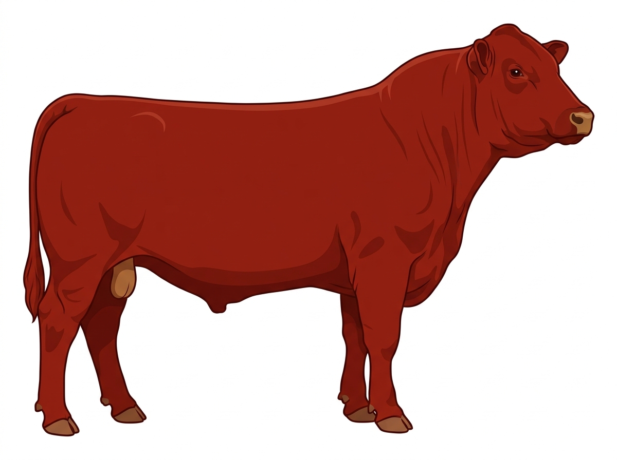 Red Gelbvieh Cross Bull