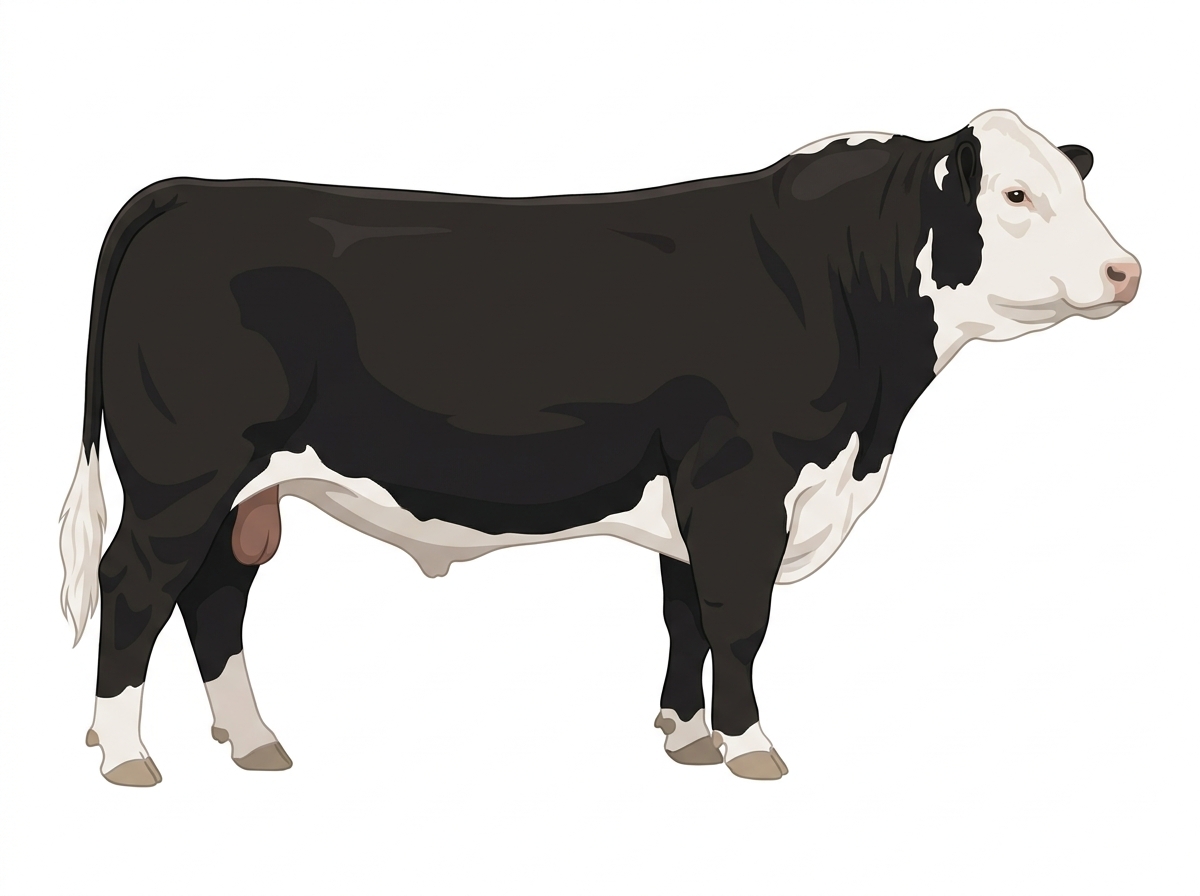 Black Hereford Cross Bull