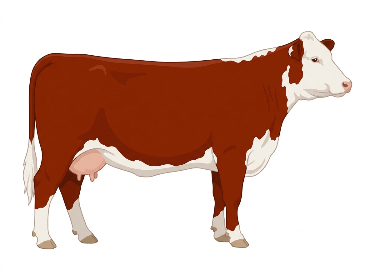 Red Hereford Cross Cow