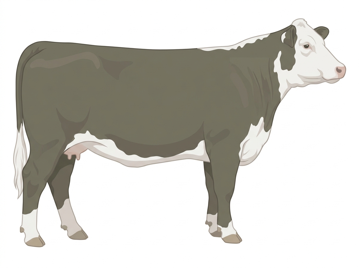 Smoky Hereford Cross Cow
