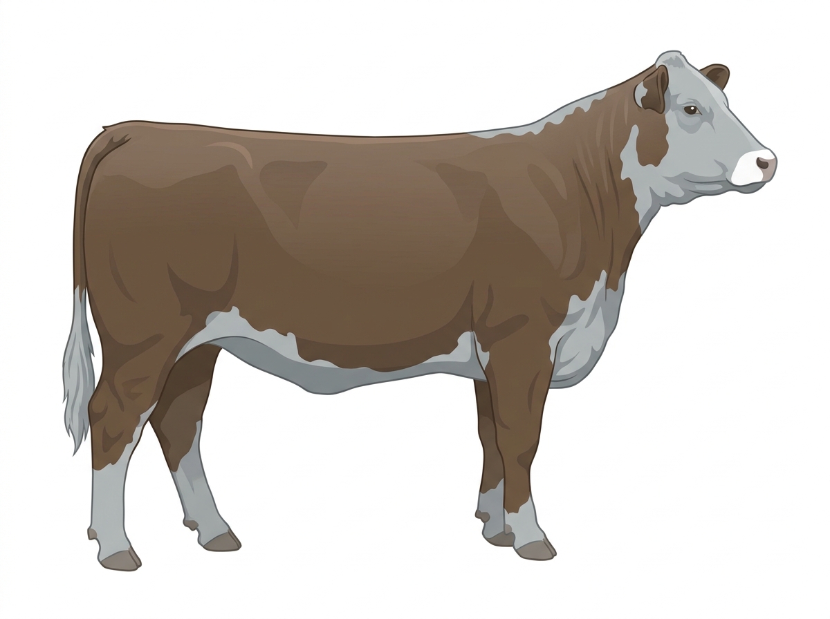 Smoky Hereford Cross Heifer