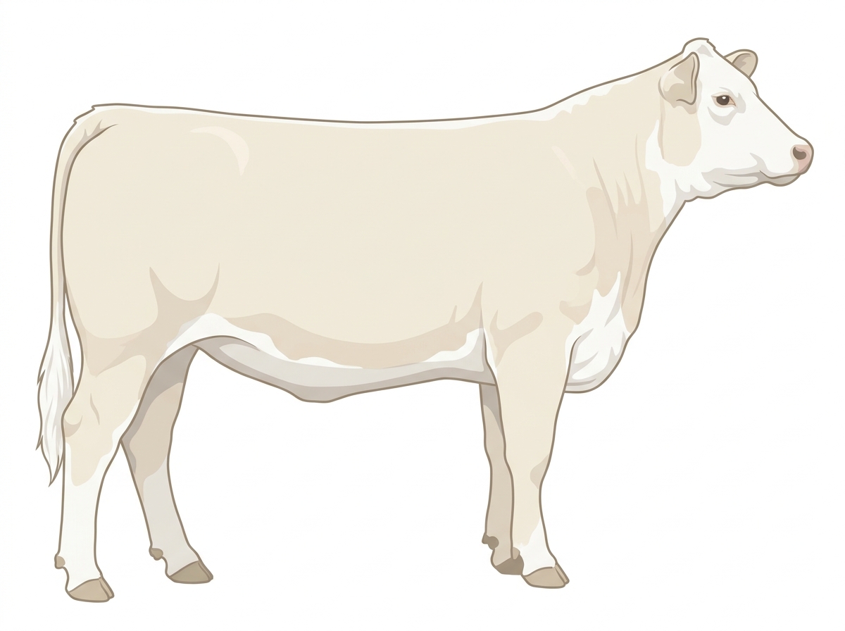 White Hereford Cross Heifer