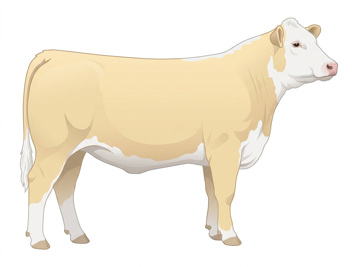 Cream with a white face Hereford x Charolais Cross Heifer