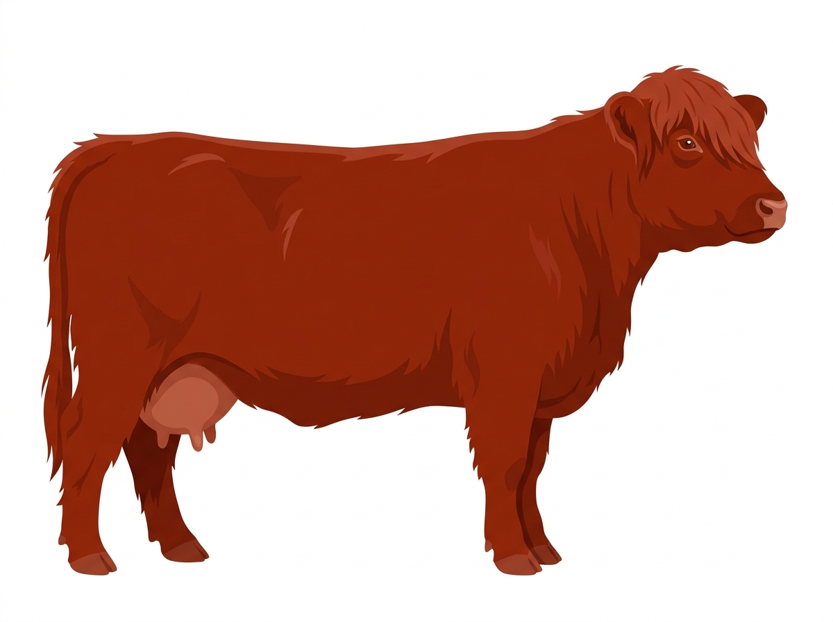 Red Highlander Cow