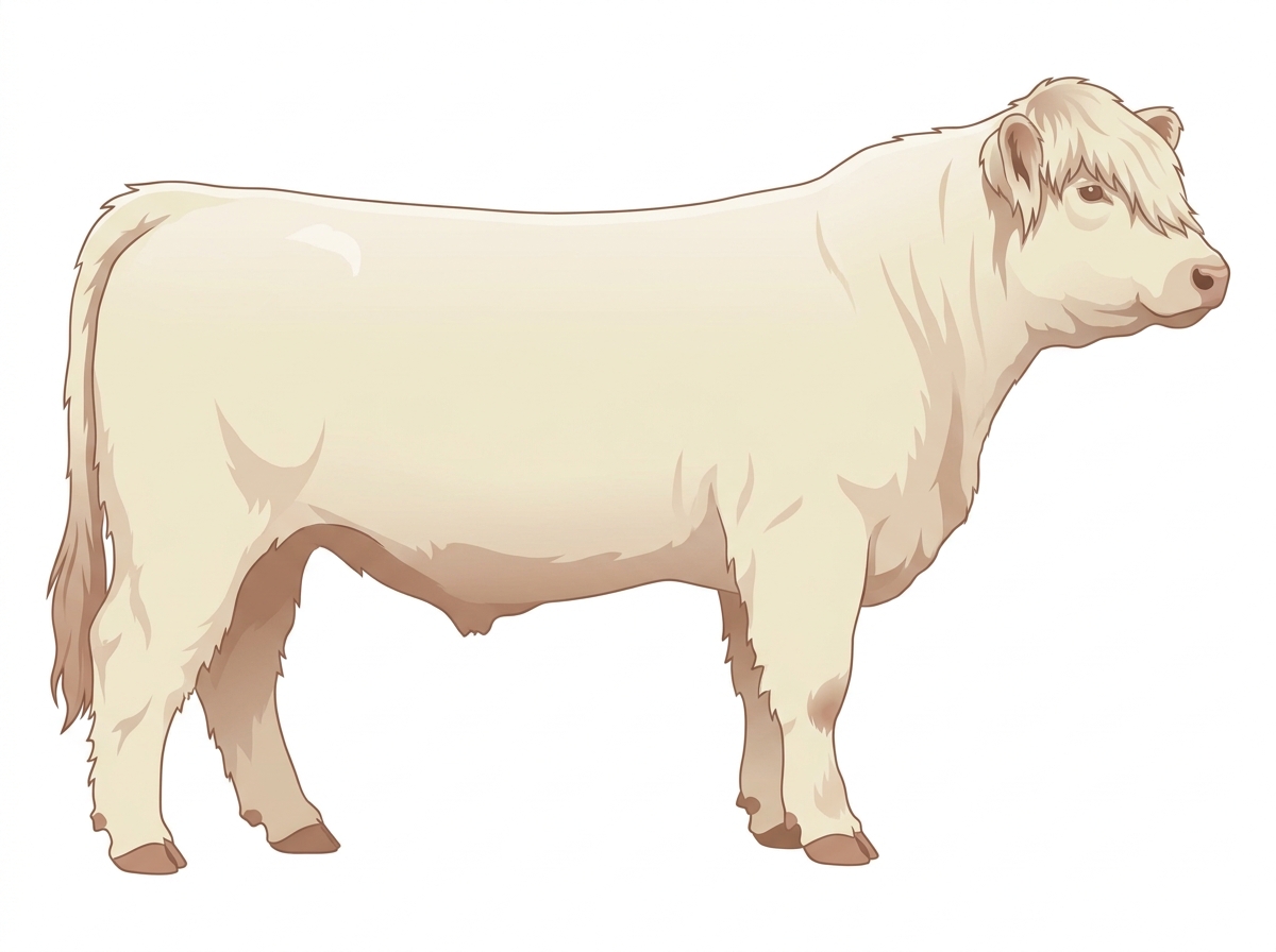 White Highlander Steer