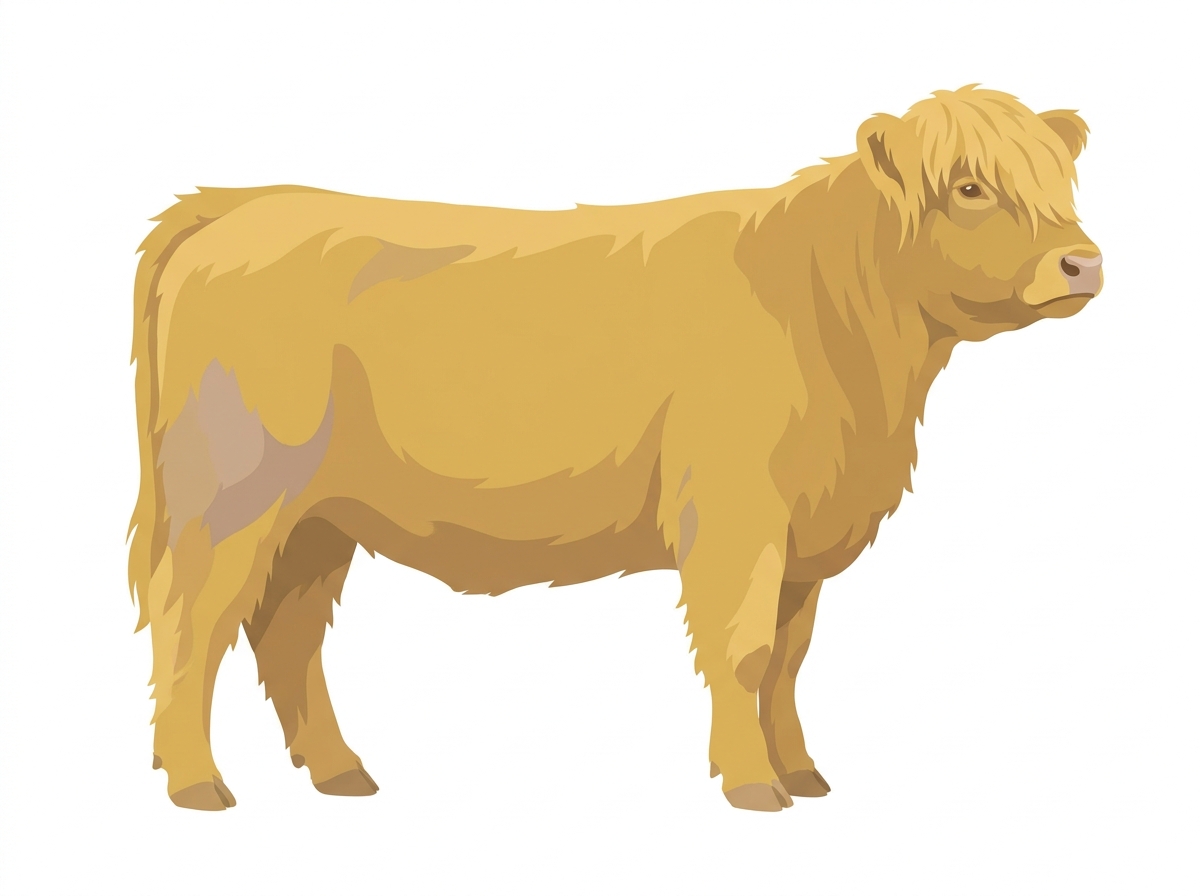 Yellow Dun Highlander Heifer