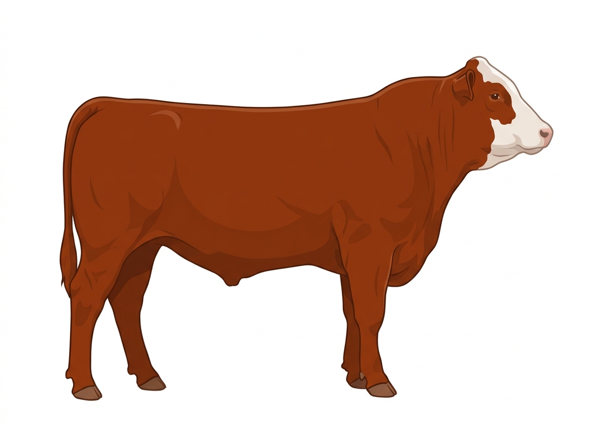 Gray with partial white face Maine-Anjou Cross Bull