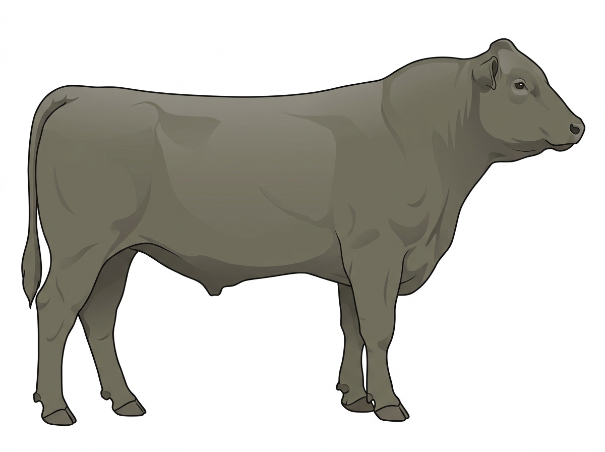Smoky Maine-Anjou Cross Bull