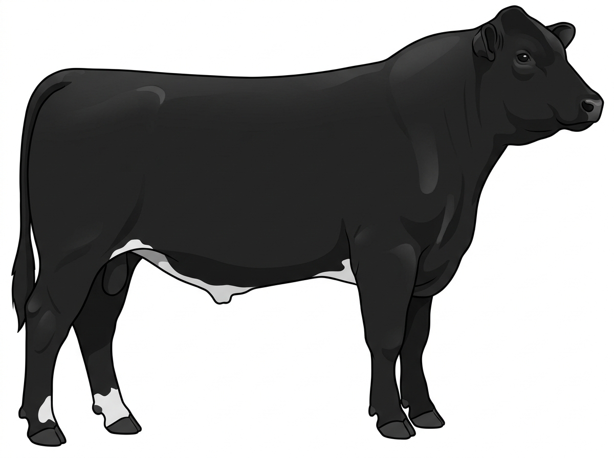 Black MaineTainer Bull