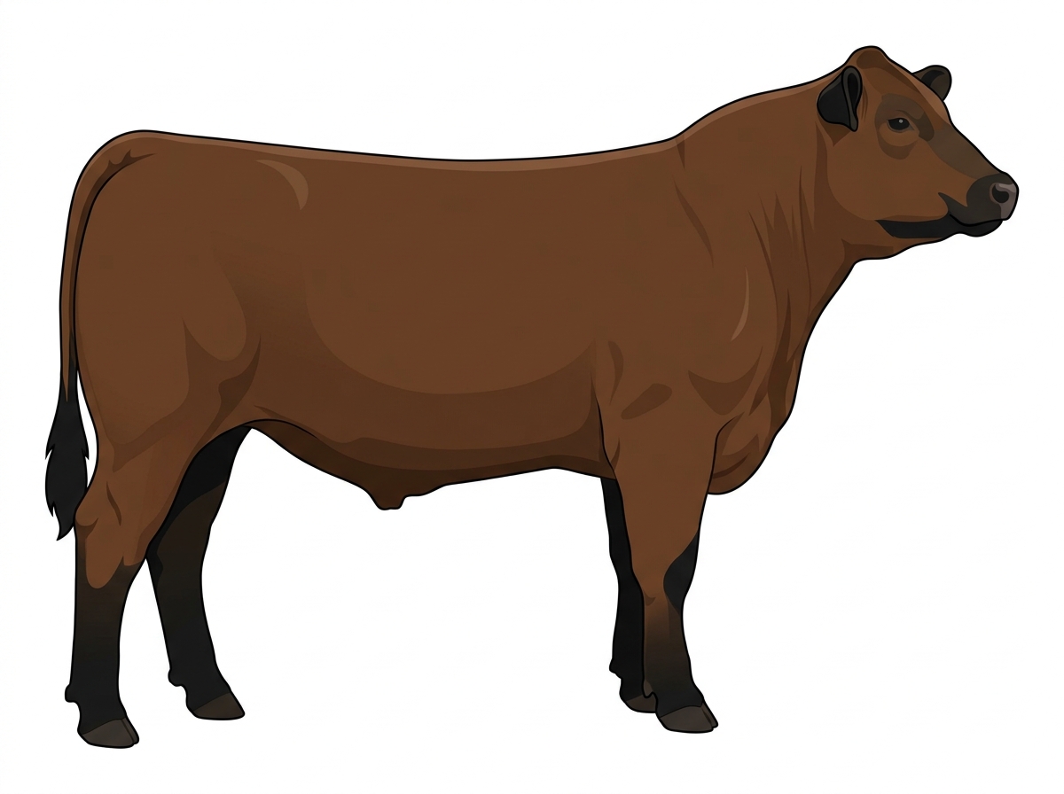 Brown with black points MaineTainer Steer