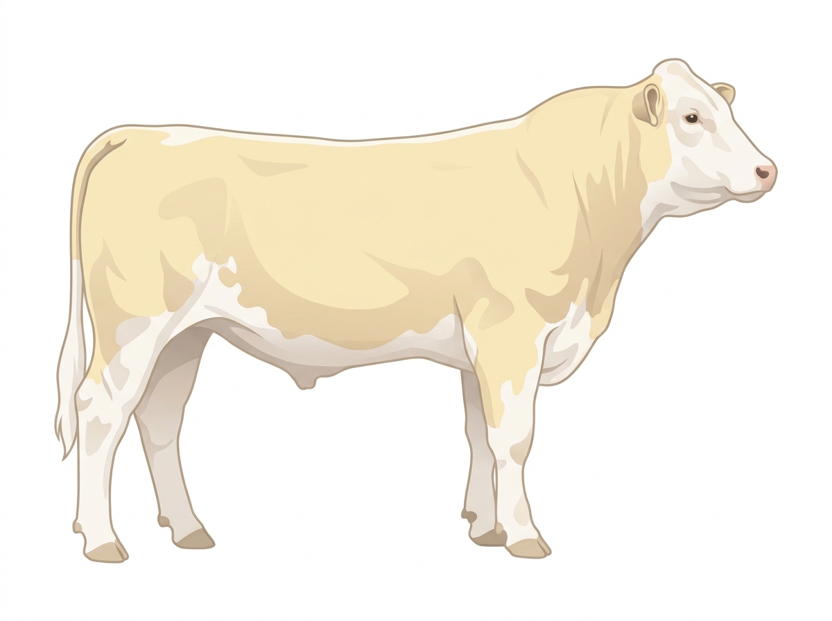 Cream MaineTainer Bull