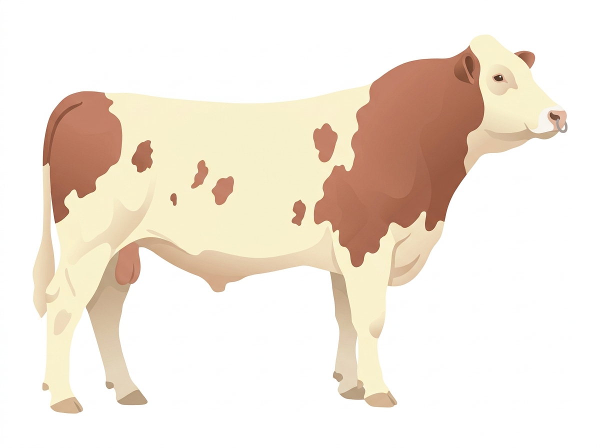 Cream with a pale muzzle ring and lighter underline MaineTainer Bull