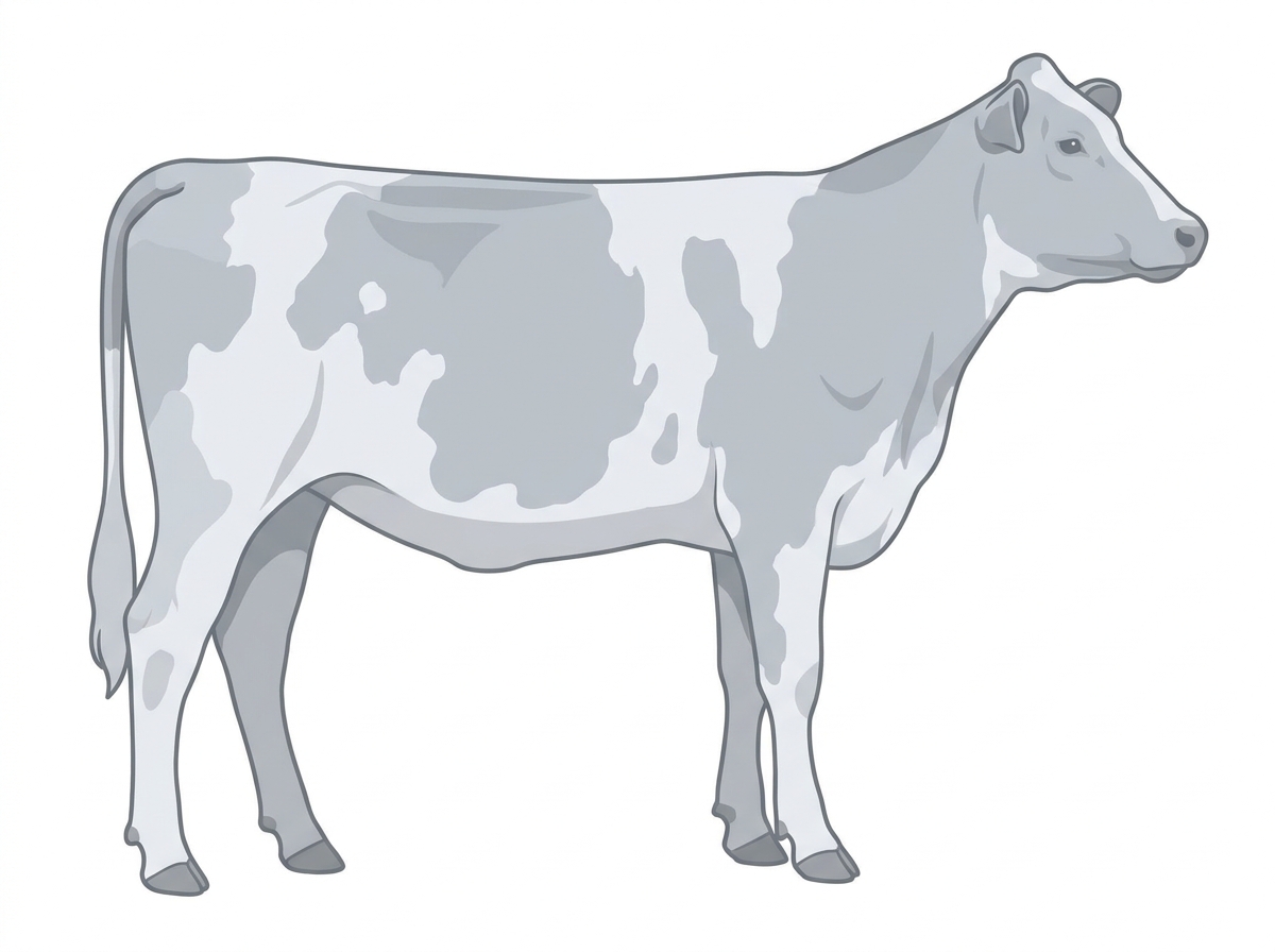 Light blue roan MaineTainer Heifer