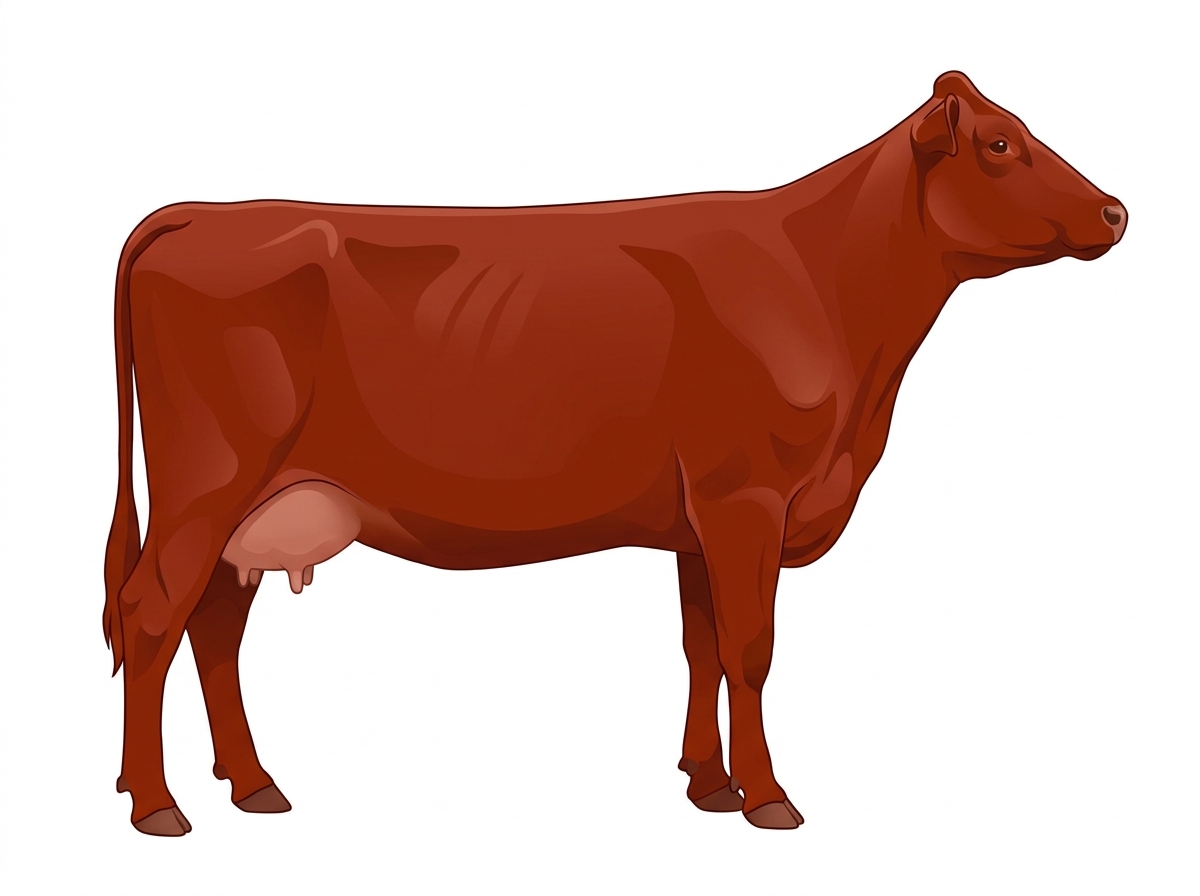 Red MaineTainer Cow