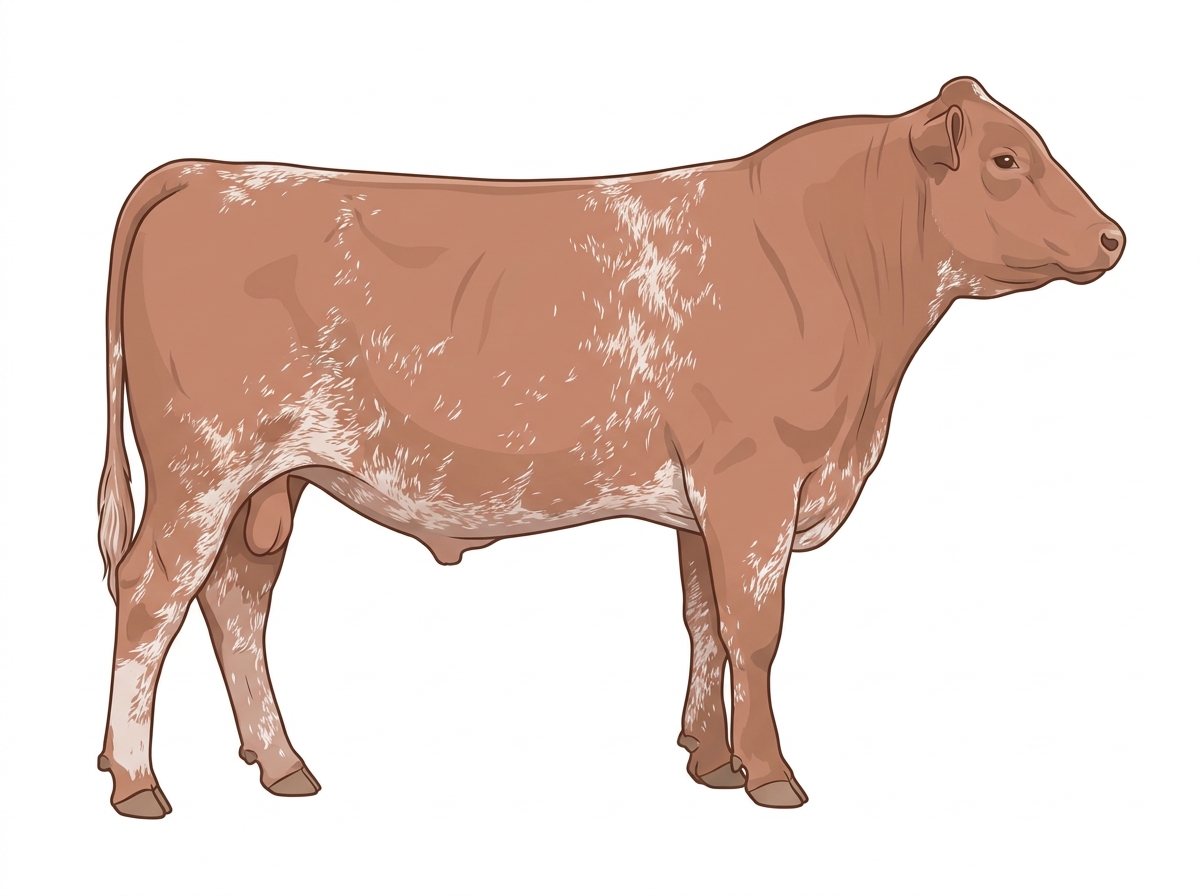 Red roan MaineTainer Bull