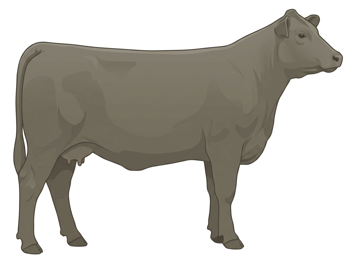 Smoky MaineTainer Cow