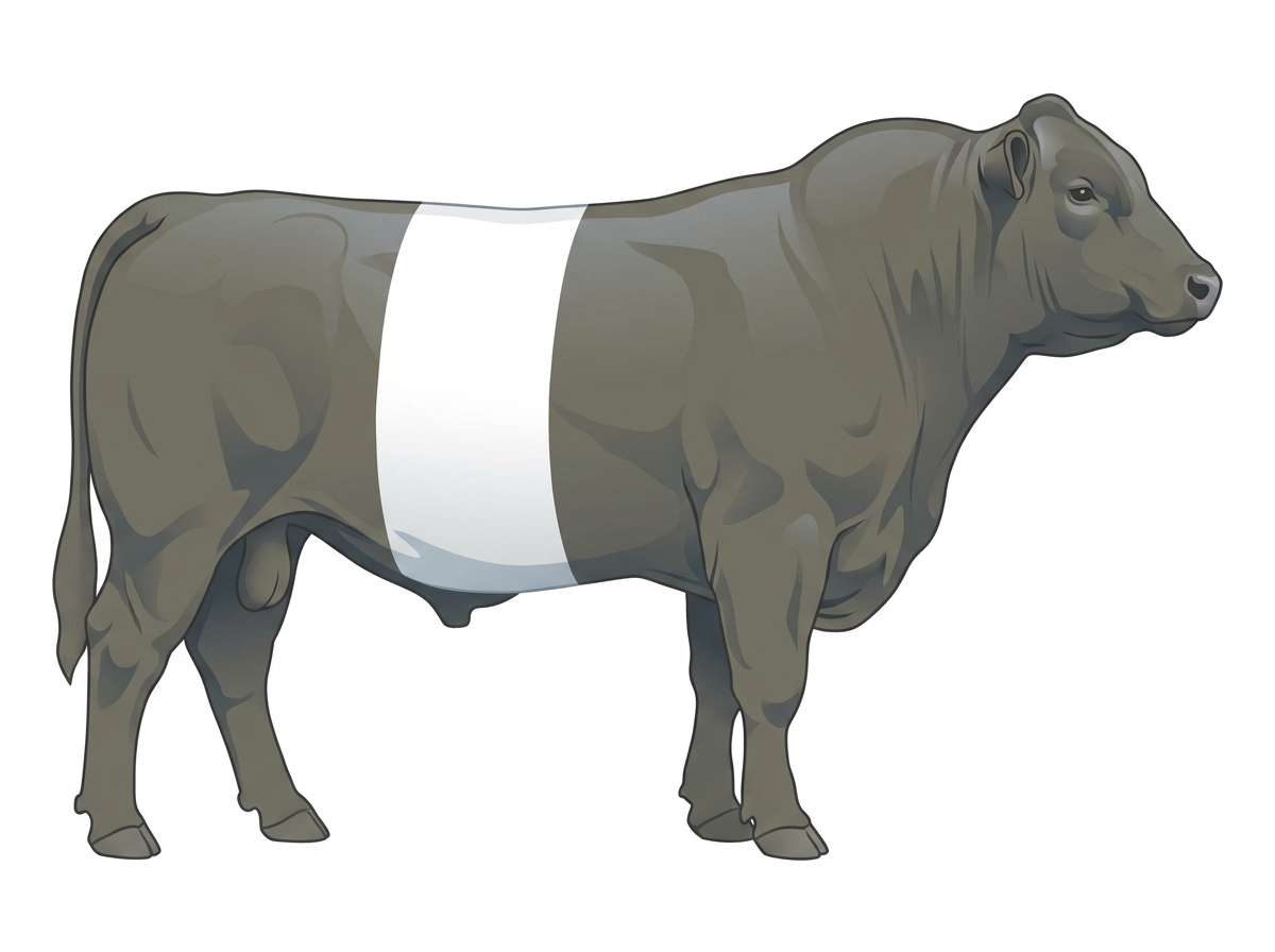 Smoky with a white belt around the midsection MaineTainer Bull