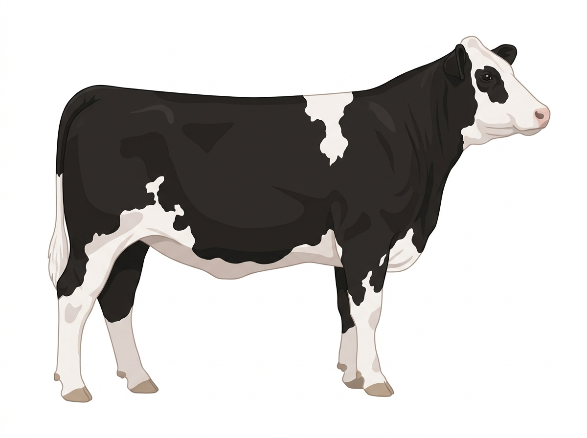 Black with white spots Purebred Simmental Heifer