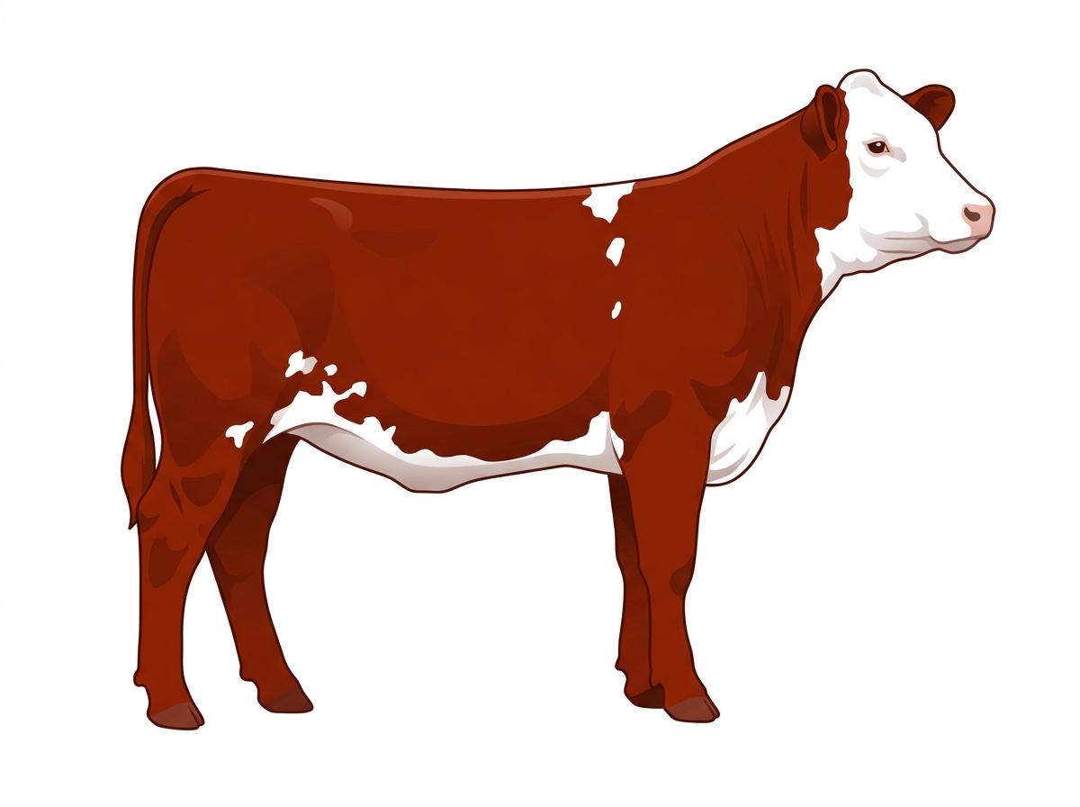 Red with a full white face, white brisket and underline and white spots Purebred Simmental Heifer