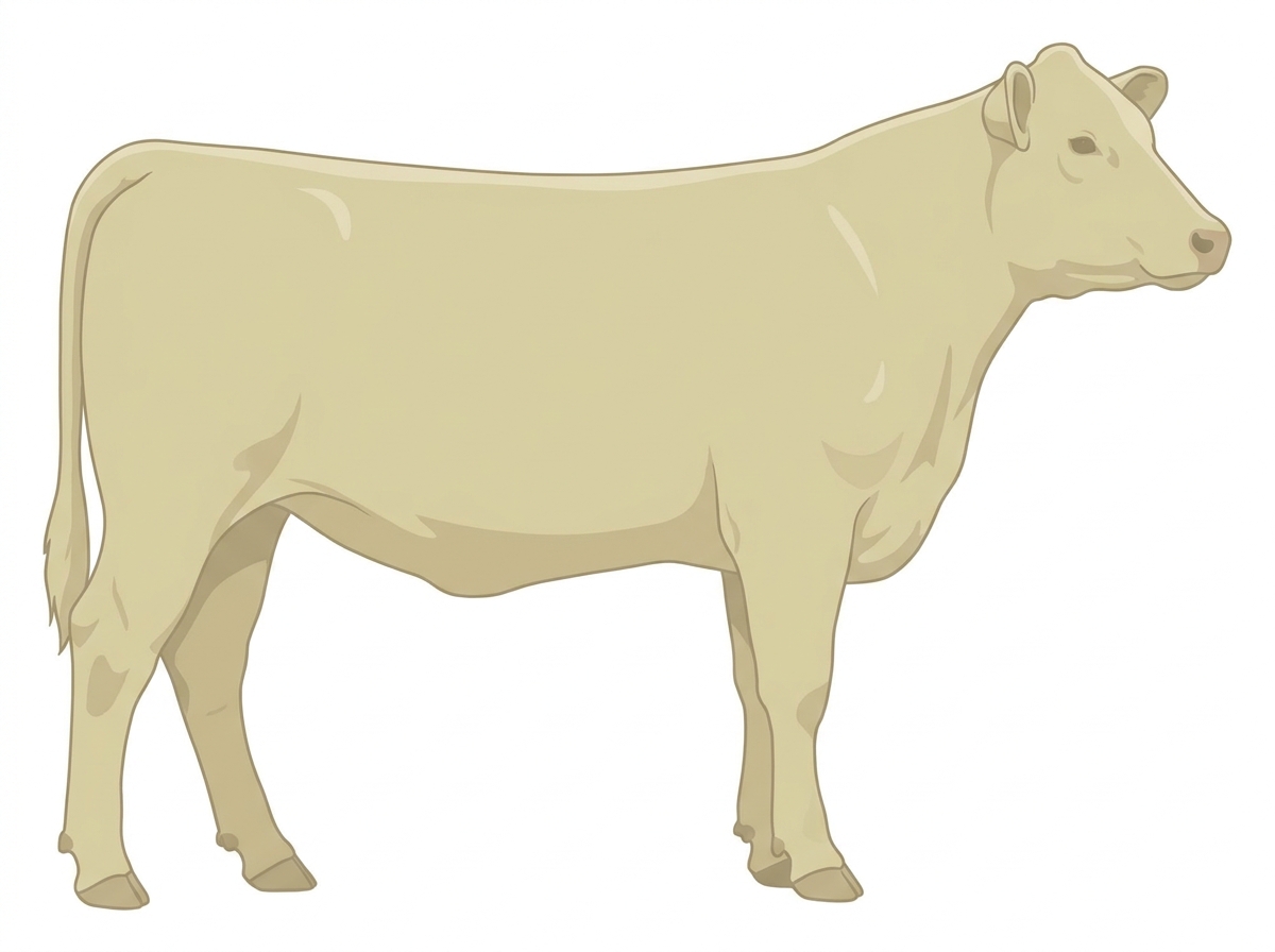 Cream Red Angus Cross Heifer
