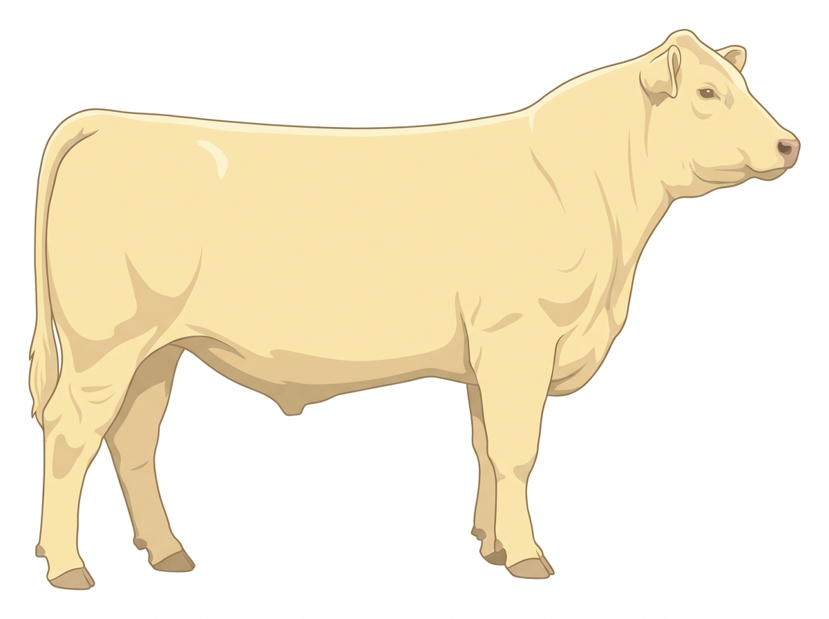 Cream Red Angus Cross Steer
