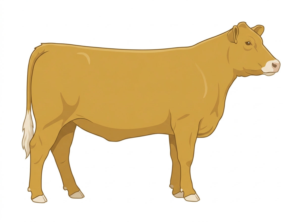 Gold Red Angus Cross Heifer