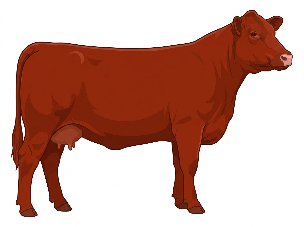 Red Red Angus x Charolais Cross Cow