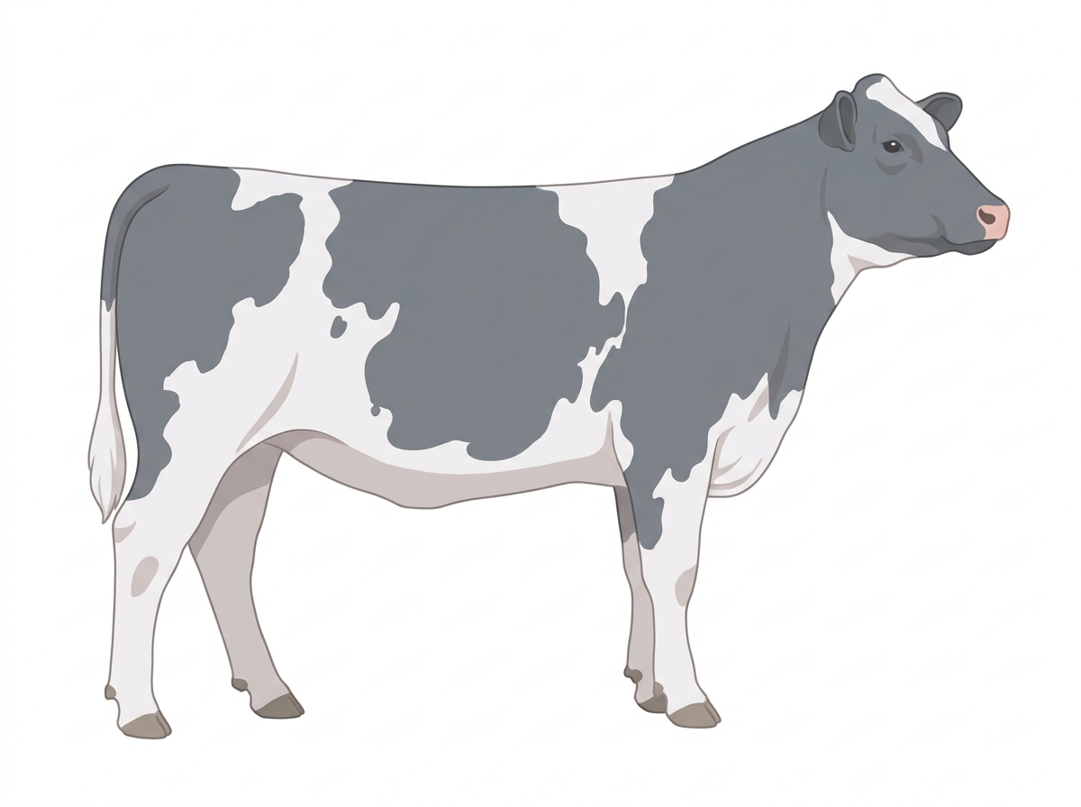 Blue roan Shorthorn Cross Heifer