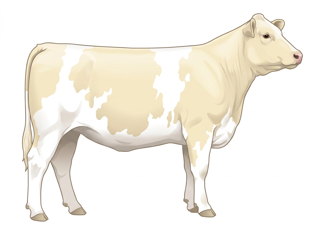 Cream Shorthorn Cross Heifer